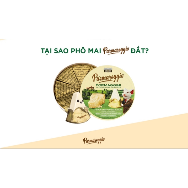 Phô mai Ý Parmareggio 140G - 8 Miếng