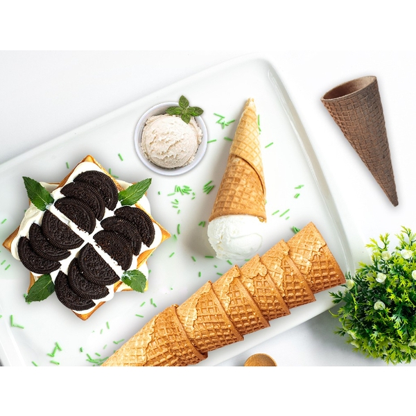 Vỏ Kem Ốc Quế Waffle Cones Loại Cao Cấp - Hộp 6 Cái