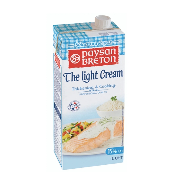 Kem Nấu Cooking cream Paysan Breton hộp 1Lít - Light Cream Paysan Breton 1Lits