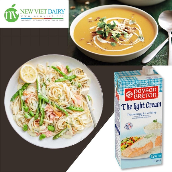 Kem Nấu Cooking cream Paysan Breton hộp 1Lít - Light Cream Paysan Breton 1Lits