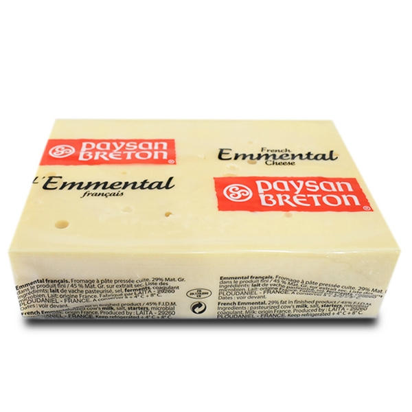Phô Mai Paysan Breton Emmental Francés (Cắt lẻ từ khối 3kg)