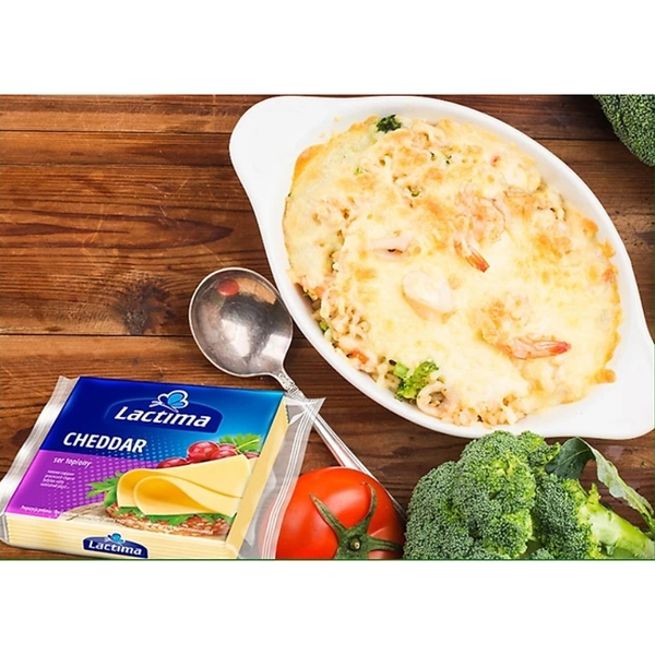Phô Mai Lactima Cheddar 200g 12 lát