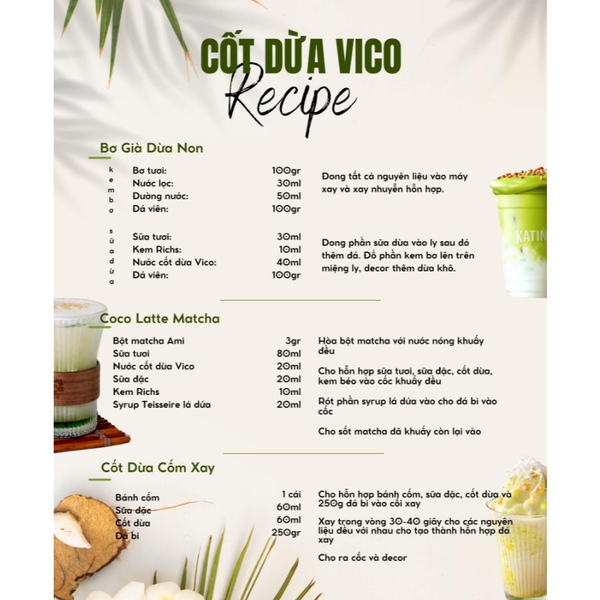 Nước Cốt Dừa UHT Vico Rich hộp 1Lít