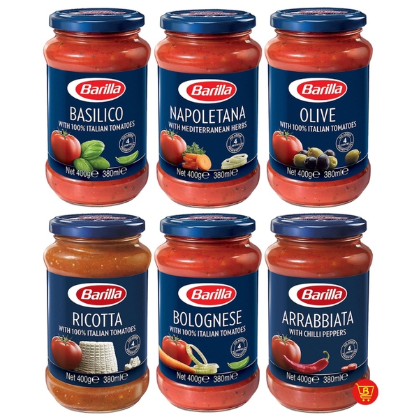 Sốt Barilla các loại 400g