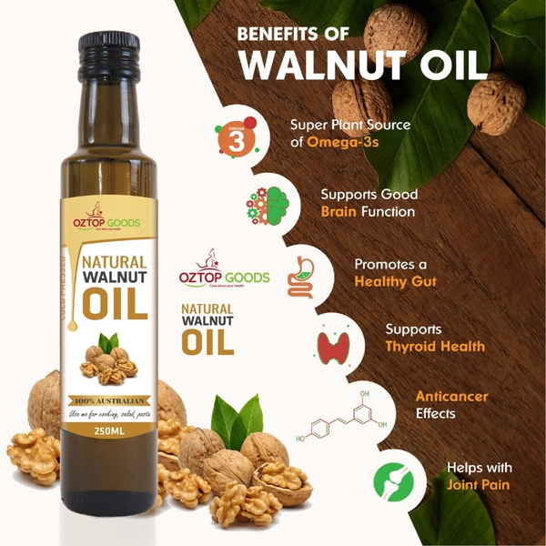 Dầu Hạt Óc Chó Oztop Goods 250Ml – Natural Walnut Oil