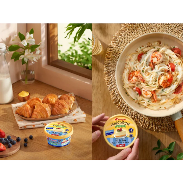Bơ thực vật Tường An vị bơ sữa/ vị đường mía 80g