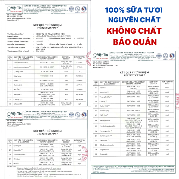 Sữa Tươi Úc Tiệt Trùng Reta Milk Thùng 24 Hộp 200ml - DATE 30/07/2025