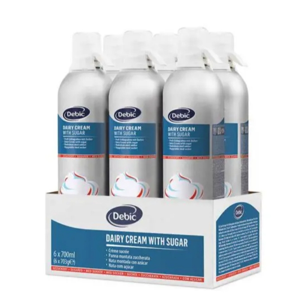 Kem xịt Whipped Cream Debic 700ml - Debic Dairy Cream with Sugar in Spraycan
