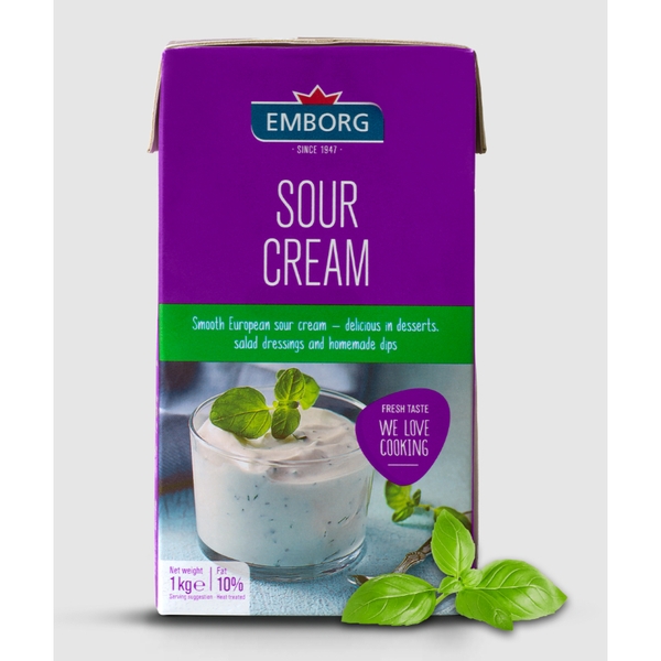 Kem Chua Sour Cream EmBorg hộp 1kg