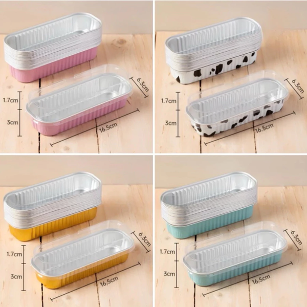 Hộp nhôm hình chữ nhật có nắp - set 10 hộp