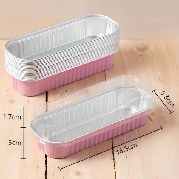 Hộp nhôm hình chữ nhật có nắp - set 10 hộp