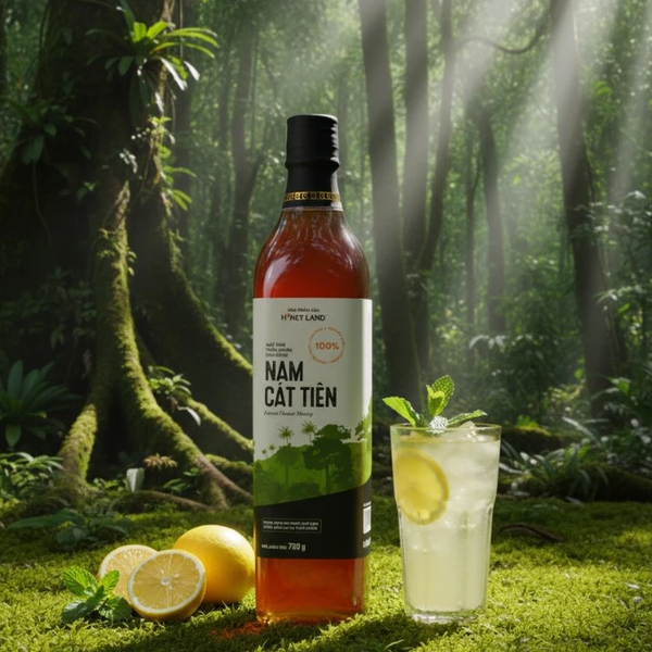 Mật ong rừng Nam Cát Tiên Honey Land 730g