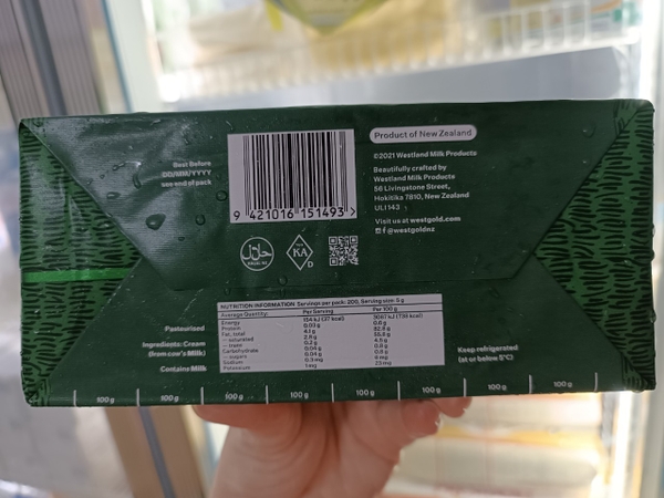 Bơ Lạt Westgold 1kg - Westgold Unsalted Butter 1kg