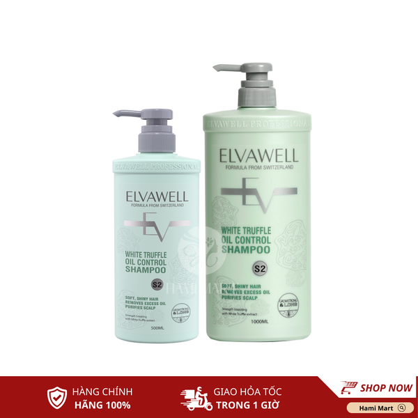 [S2-Xanh] Dầu Gội Giảm Rụng Tóc Sạch Dầu Bết Elvawell