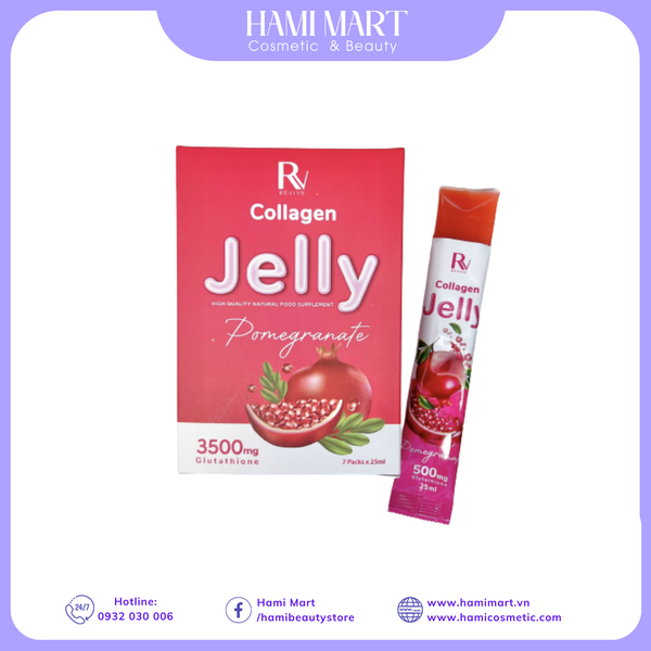 Thạch Trắng Da Collagen Jelly Thụy Sỹ - Hộp 7 Gói