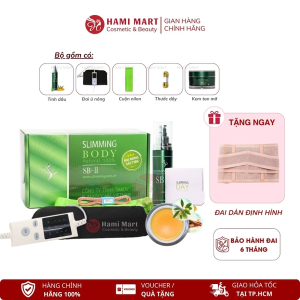 Combo Bộ Ủ Nóng Cải Tiến + Kem Tan Mỡ Slimming Day Collagen 200g (Tặng Đai Dán)