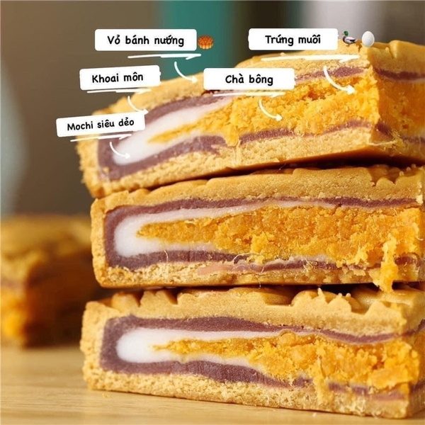 Bánh Trung Thu Mochi Trứng Muối 500g - HSD 45 ngày