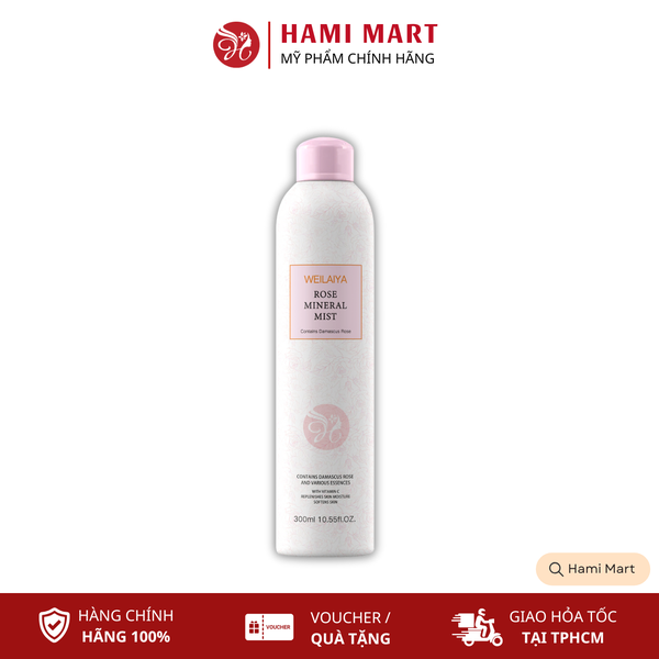 Xịt Khoáng Hoa Hồng Weilaiya Rose Mineral Mist 300ml