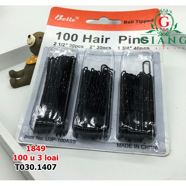 Kẹp u 100 cái (3 cỡ )