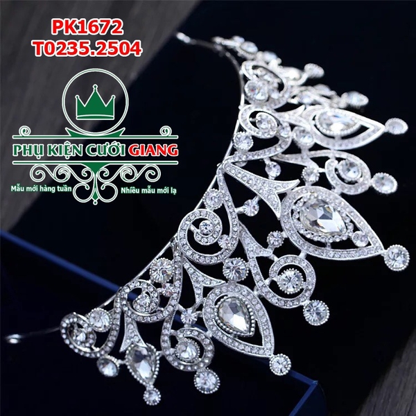 Vương miện cô dâu phụ kiên cưới giang 2018