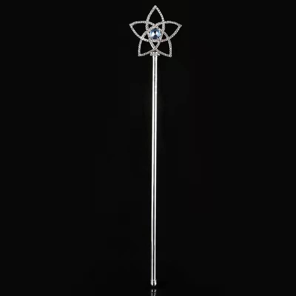 Quyền trượng ngôi sao đính đá màu lấp lánh mẫu xanh 2023  Phụ kiện cưới Giang 48cm