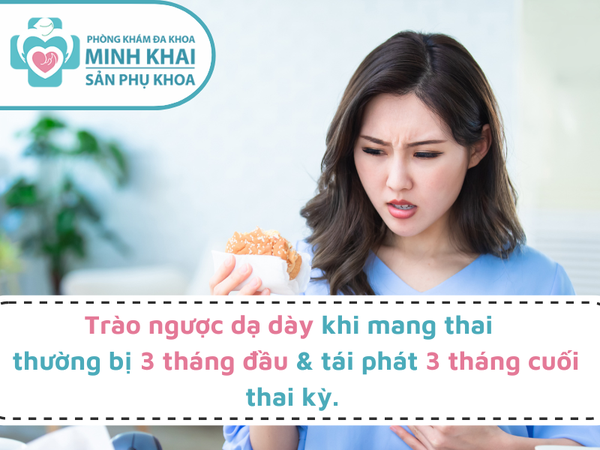 trào ngược dạ dày khi mang thai 3 tháng đầu