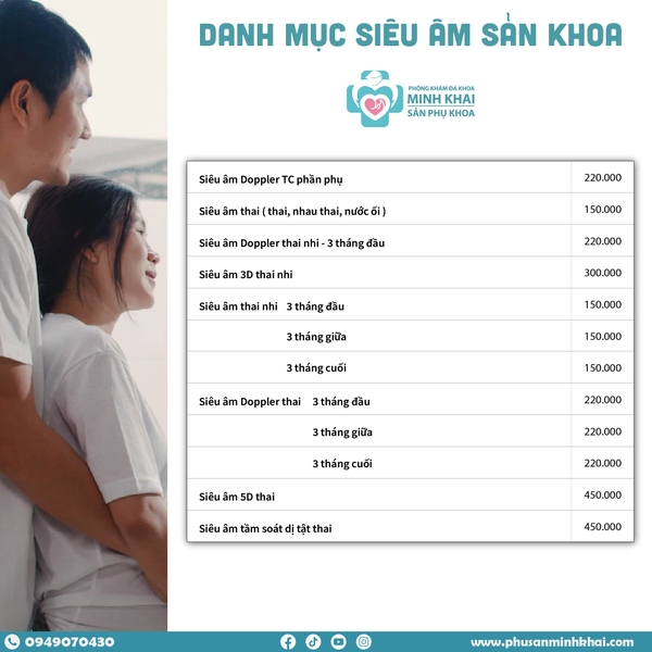 siêu âm thai 5d giá bao nhiêu