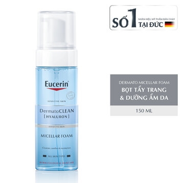 Bọt Tẩy Trang Eucerin Làm Sạch và Dưỡng Ẩm Da 150ml