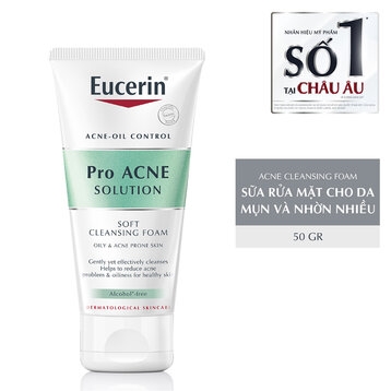 Sữa Rửa Mặt Eucerin Cho Da Mụn Và Nhờn Nhiều 50gr