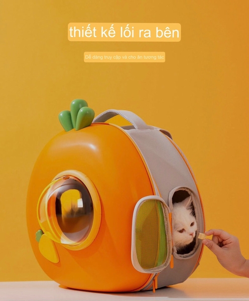Balo hình Cà rốt thoáng khí cho thú cưng size L