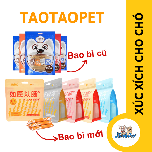 Xúc xích dinh dưỡng cho chó Taotaopet 1 gói 30 cây