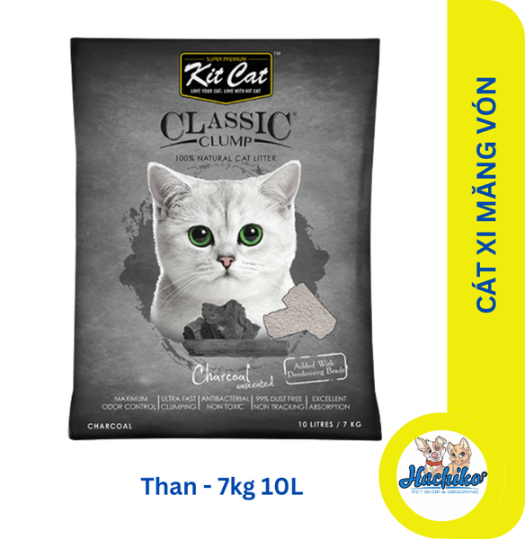 Cát vệ sinh đất sét cho mèo Kit Cat Classic Clump - 10L