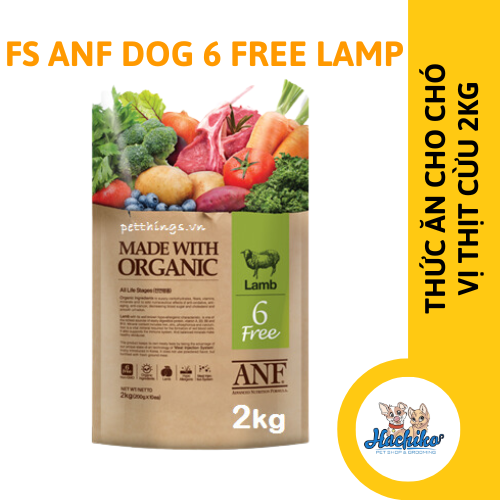 Thức ăn cho chó FS ANF DOG 6 Free vị thịt cừu 2kg