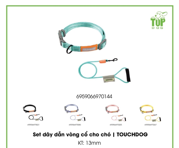 TD Bộ dây dẫn vòng cổ 13mm Touchdog