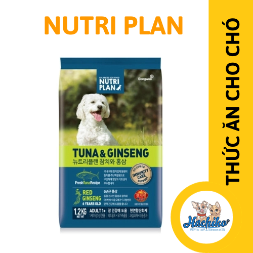 Nutri Plan thức ăn chó vị cá ngừ & hồng sâm 1.2kg