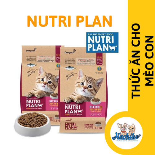 Nutri Plan Thức ăn hạt cho Mèo mẹ mang thai và Mèo con 1.5kg
