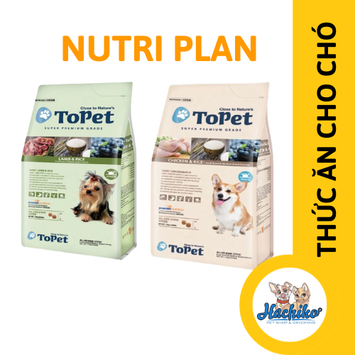 TOPET Thức Ăn Hạt Cho Chó Vị Gà & Gạo, Cừu & Rau 1.2kg