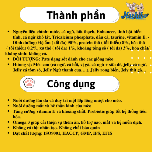 Pate Nekko cho mèo dạng sốt và thạch đủ vị - Gói 70gr