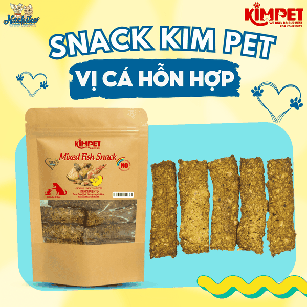 Snack Kim Pet hỗn hợp gói 10 thanh