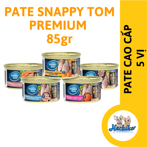 Pate Snappy Tom Premium lon 85g cho Mèo