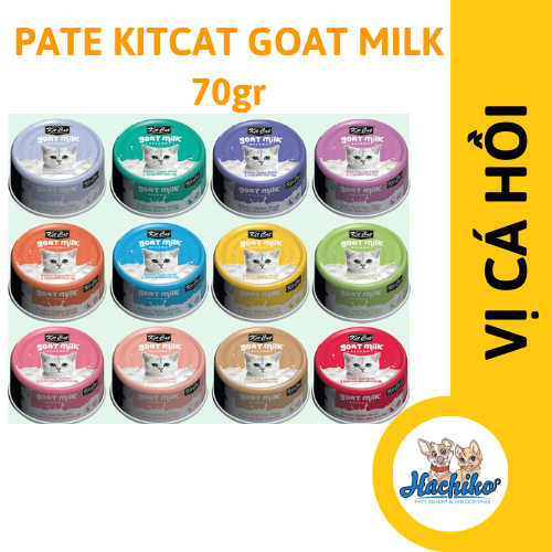 Pate sữa dê KitCat Goat Milk dành cho Mèo 70g