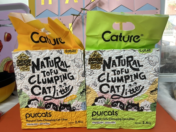 Cát vệ sinh đậu nành Cature cho mèo - 6 lít  2.4kg