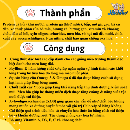 Thức ăn hạt Mèo Reflex Plus Cat Adult Hairball (Búi Lông) 1.5kg