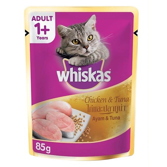 Pate, Xốt cho Mèo Whiskas 85gr đủ vị