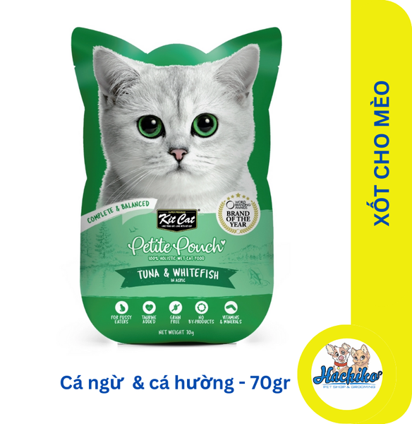 Xốt pate cho mèo Kit Cat Petite Pouch nhiều vị - 70gr