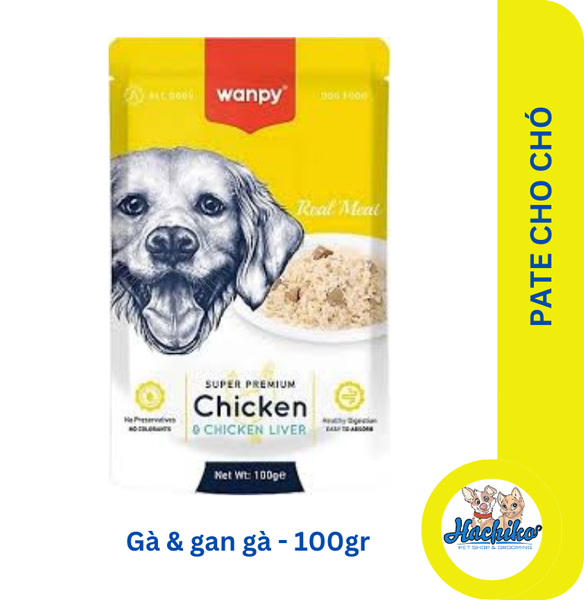 Pate cho chó Wanpy Super Premium - 100gr