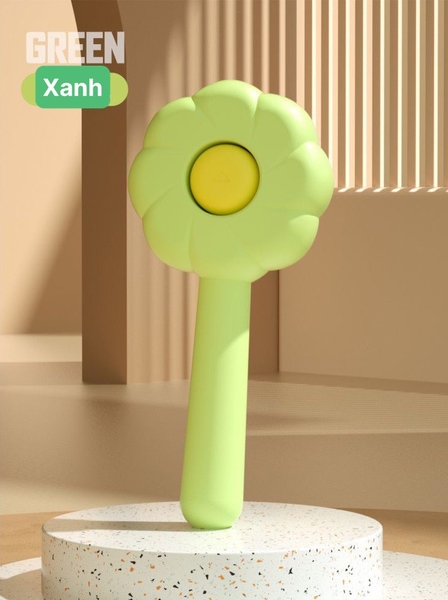 Spet Lược chải nút bấm hình hoa 19.5*8.5 cm