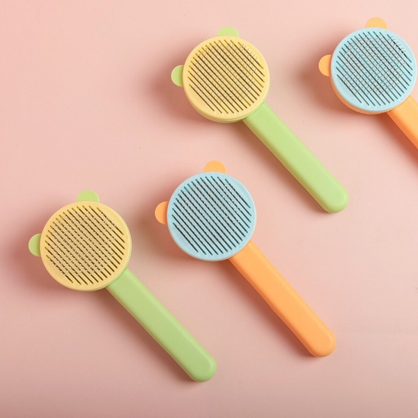 Spet Lược đẩy lông cán chữ nhật có tai 20cm