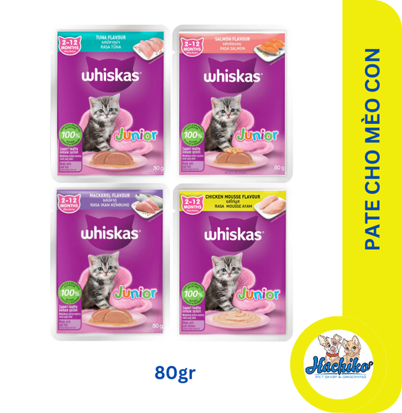 Pate cho mèo con Whiskas Junior - 80gr
