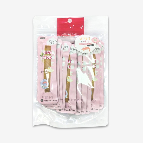 Thanh gà hấp tôm cho mèo Natural Core